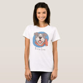 Niedlich Pit Bull T-Shirt (Vorne ganz)
