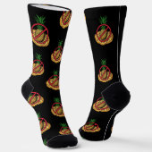 Niedlich Pizza Keine Ananas Spaß Feinschmecker Gag Socken (Gewinkelt)