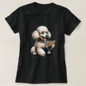 Niedlich Pizza Lover Poodle Doppy Puppy Lover T-Shirt (Design vorne)