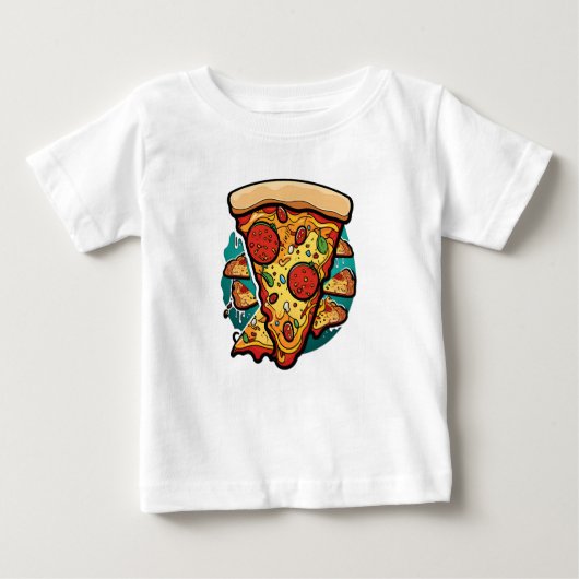 Niedlich Pizza Slice T - Shirt (Vorderseite)