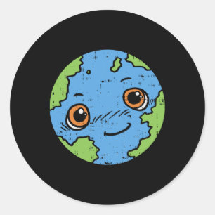 Niedlich Planet Earth Shirt 22. April Pro Environ Runder Aufkleber