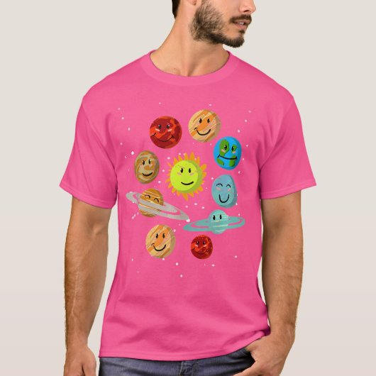 Niedlich Planets Space Scientist Galaxy Universe S T-Shirt (Vorderseite)