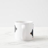 Niedlich Playful Cartoon Baby Rottweiler Espressotasse (Rückseite)