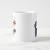 Niedlich Playful Cartoon Sheep und Wolf Jumbo Tass Jumbo-Tasse (Vorderseite)