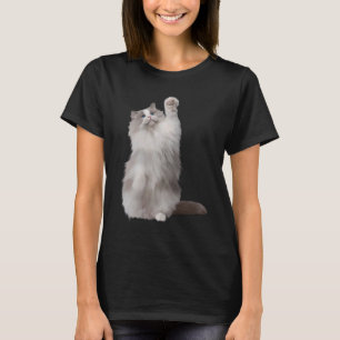 Niedlich Playful Fluffy Ragdoll Cat T-Shirt