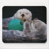 Niedlich Playful Sea Otters Mousepad (Vorne)