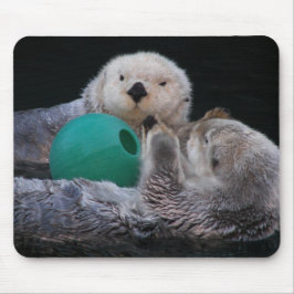 Niedlich Playful Sea Otters Mousepad
