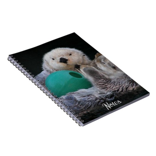 Niedlich Playful Sea Otters Notizblock (Rechte Seite)