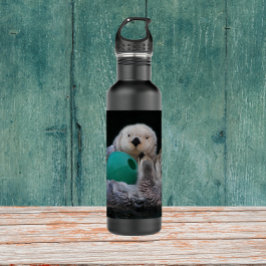 Niedlich Playful Sea Otters Trinkflasche