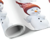 NIEDLICH PLAYFUL SNOWMAN GESCHENKPAPIER (Rolleneckpunkt)