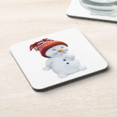NIEDLICH PLAYFUL SNOWMAN GETRÄNKEUNTERSETZER (Linke Seite)