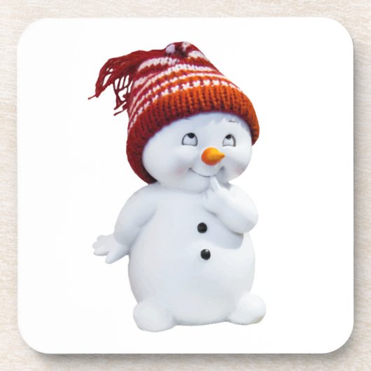 NIEDLICH PLAYFUL SNOWMAN GETRÄNKEUNTERSETZER (Vorderseite)