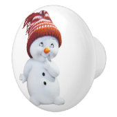 NIEDLICH PLAYFUL SNOWMAN KERAMIKKNAUF (Rechts)