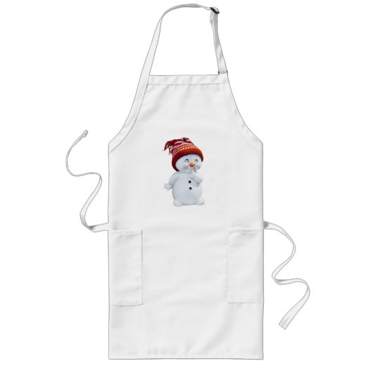 NIEDLICH PLAYFUL SNOWMAN LANGE SCHÜRZE (Vorne)