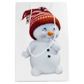 NIEDLICH PLAYFUL SNOWMAN MITTLERE GESCHENKTÜTE (Vorderseite)