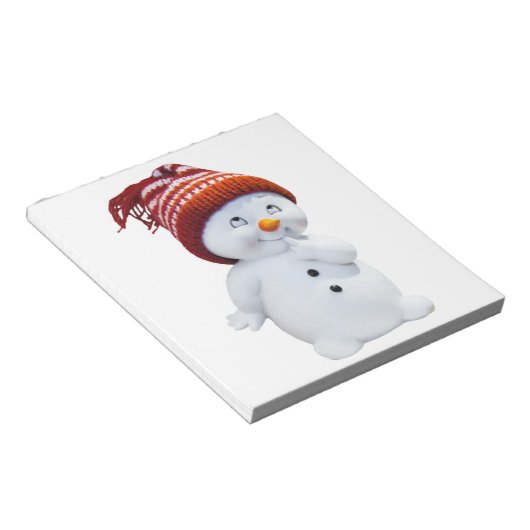 NIEDLICH PLAYFUL SNOWMAN NOTIZBLOCK (angewinkelt)