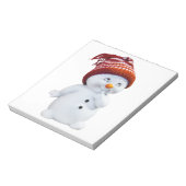 NIEDLICH PLAYFUL SNOWMAN NOTIZBLOCK (Rotiert)