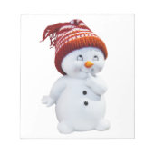 NIEDLICH PLAYFUL SNOWMAN NOTIZBLOCK (Vorderseite)