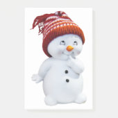 NIEDLICH PLAYFUL SNOWMAN POST-IT KLEBEZETTEL (Vorderseite)