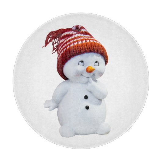 NIEDLICH PLAYFUL SNOWMAN SCHNEIDEBRETT (Vorderseite)