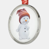 NIEDLICH PLAYFUL SNOWMAN SILBERNES ORNAMENT (Links)