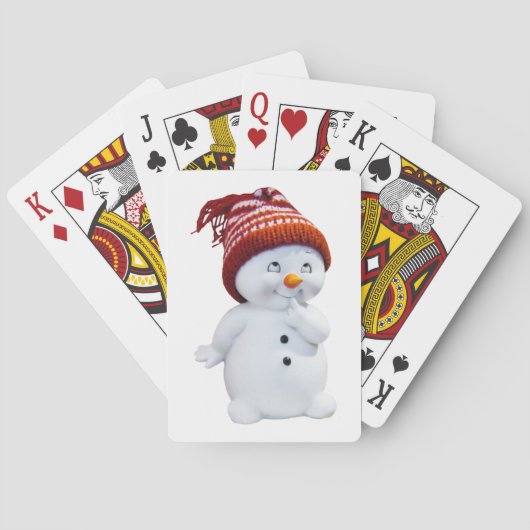 NIEDLICH PLAYFUL SNOWMAN SPIELKARTEN (Rückseite)