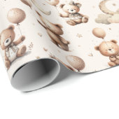 Niedlich Plush Teddy Bears Geschenkpapier (Rolleneckpunkt)