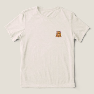 Niedlich Pocket Hamster KiniArt Tri-Blend Shirt