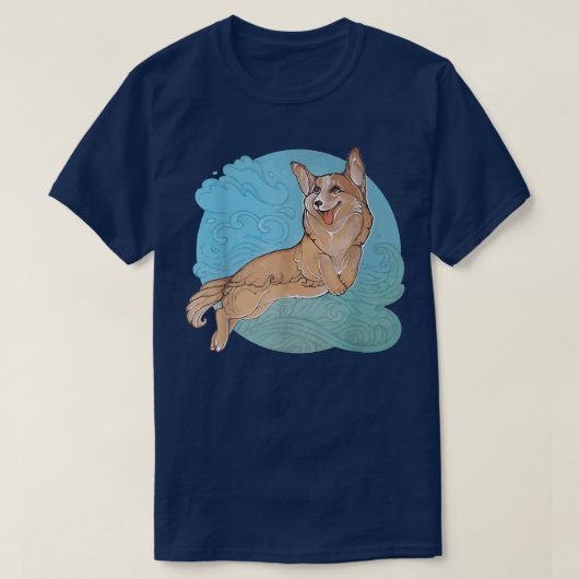 Niedlich Pocket Welsh Corgi T-Shirt (Design vorne)