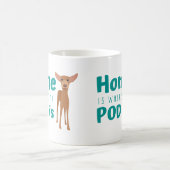 Niedlich Podenco Dog Cartoon Kaffeetasse (Mittel)