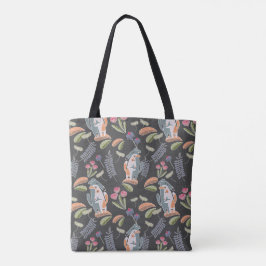 Niedlich Podenco Matching Floral Dark Gray Tasche