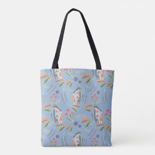 Niedlich Podenco Matching Floral Sky Blue Tasche