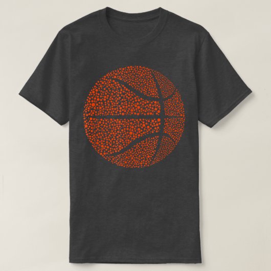 Niedlich Polka Dot Basketball Lover Player Interna T-Shirt (Design vorne)