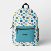 Niedlich Polka Dot Bedruckter Rucksack (Vorderseite)