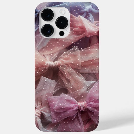 Niedlich Polka Dot Bow Whimsical Case-Mate iPhone Hülle (Rückseite)