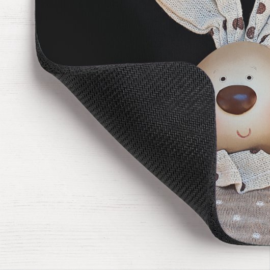 Niedlich Polka Dot Bunny Mousepad (Ecke)