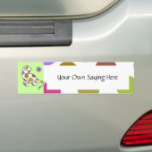 Niedlich Polka Dot Dinosaur Autoaufkleber (Auf Auto)