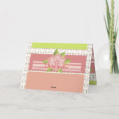Niedlich Polka Dot Karte (Rückseite)