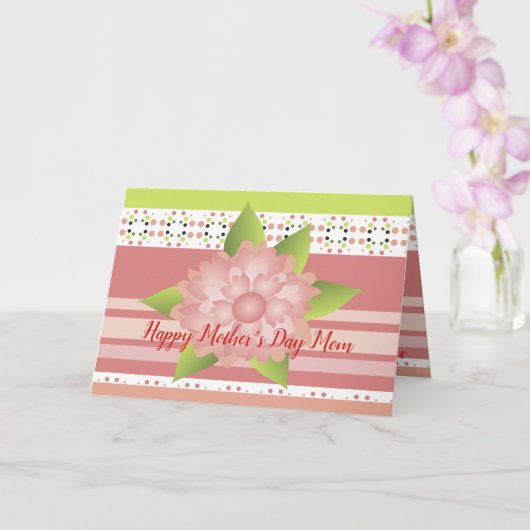 Niedlich Polka Dot Karte (Orchidee)