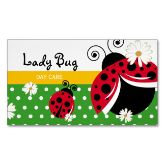 Niedlich Polka Dot Lady Bug Magnetische Visitenkarte