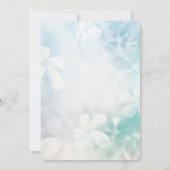 Niedlich Polka dot Ladybug Blue Daisy Kindergeburt Einladung (Rückseite)