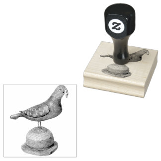 Niedlich Polka Dot Parrot Bird Vintag Carving Gummistempel