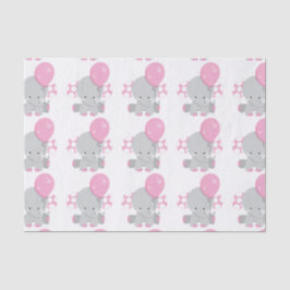 Niedlich Polka Dot Pink Elephant Girl Baby Seidenpapier