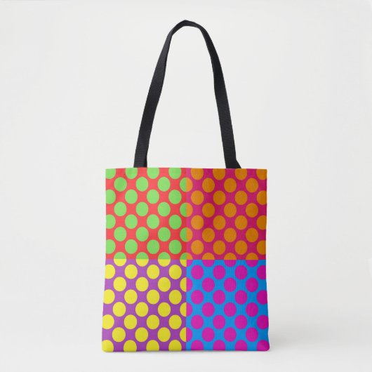 Niedlich Polka Dot Tote Bag Tasche (Vorderseite)