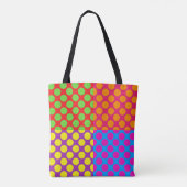 Niedlich Polka Dot Tote Bag Tasche (Rückseite)