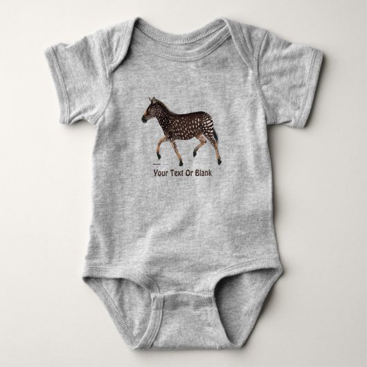Niedlich Polka Dot Zebra Baby Strampler (Vorderseite)