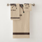 Niedlich Polka Dot Zebra Badhandtuch Set (Insitu)