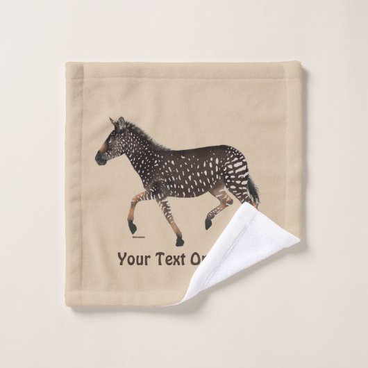 Niedlich Polka Dot Zebra Badhandtuch Set (Waschlappen)