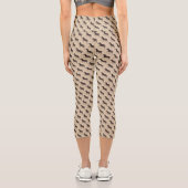 Niedlich Polka Dot Zebra Capri Leggings (Rückseite)