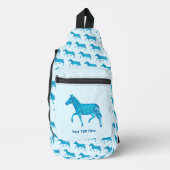 Niedlich Polka Dot Zebra Crossbody Bag (Vorderseite)